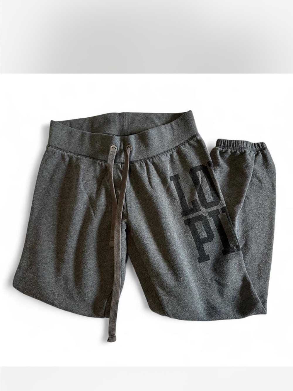 PINK Victoria's Secret Dark Gray Logo Joggers